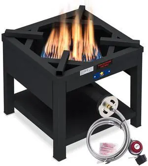 ARC Single Burner Propane Stove, 200,000BTU High-Pressure Outdoor Propane Stove Cooker Propane Burner, 16.5"Heavy Duty Burners For Outdoor Cooking Turkey Fry,Crawfish Boil,Homebrewing ARC Single Burner Propane Stove, 200,000BTU High-Pressure Outdoor Propane Stove Cooker Propane Burner, 16.5"Heavy Duty Burners For Outdoor Cooking Turkey Fry,Crawfish Boil,Homebrewing
