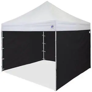 10' Canopy Sidewall, Set of 4, Fits 10' x 10' Straight Leg Canopy, Quick Attachment Straps, Black 10' Canopy Sidewall, Set of 4, Fits 10' x 10' Straight Leg Canopy, Quick Attachment Straps, Black