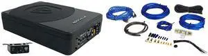 Car Audio Bundle: SS10P 10" 800w Slim Under-Seat Active Subwoofer, Compact Design, RWK81 8-Gauge Complete Amp Installation Kit, 100% Copper RCA, 2-Items Car Audio Bundle: SS10P 10" 800w Slim Under-Seat Active Subwoofer, Compact Design, RWK81 8-Gauge Complete Amp Installation Kit, 100% Copper RCA, 2-Items