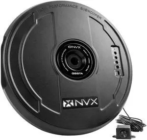 QBSTA 900W Max (300W RMS) 11" Powered Spare Tire Subwoofer Box with Built-in Amp and Remote Bass Knob, Easy to Install in Cars QBSTA 900W Max (300W RMS) 11" Powered Spare Tire Subwoofer Box with Built-in Amp and Remote Bass Knob, Easy to Install in Cars