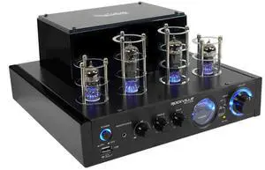BluTube LED 70W Tube Amplifier Home Theater Stereo Receiver with Bluetooth, HDMI & Optical, Black with Blue Lights - Perfect for Audiophile Music, Home Theater & Gaming BluTube LED 70W Tube Amplifier Home Theater Stereo Receiver with Bluetooth, HDMI & Optical, Black with Blue Lights - Perfect for Audiophile Music, Home Theater & Gaming