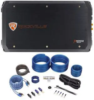 RXA-T2 Bundle: 2400W Peak/1200W RMS 2-Channel Car Stereo Amplifier, RWK41 Complete Amp Wiring Kit with RCA Cables, for Car Audio Systems, 2 Items RXA-T2 Bundle: 2400W Peak/1200W RMS 2-Channel Car Stereo Amplifier, RWK41 Complete Amp Wiring Kit with RCA Cables, for Car Audio Systems, 2 Items