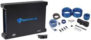 Car Audio Bundle: dB12 2000-Watt Peak/ 500-Watt RMS Mono Car Amplifier, RWK41 4-Gauge Complete Amp Installation Kit, 2-Items Car Audio Bundle: dB12 2000-Watt Peak/ 500-Watt RMS Mono Car Amplifier, RWK41 4-Gauge Complete Amp Installation Kit, 2-Items