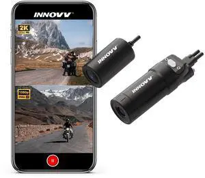 K6 Motorcycle 2K QHD Dash Cam, Dual STARVIS IMX335 IMX307, 2K+1080P Front & Rear, 2 Channel 30FPS, F2.0 Aperture, 140° Wide Angle, WiFi, IP67 Waterproof, 3-Axis 360° Rotation, Support 256GB Max K6 Motorcycle 2K QHD Dash Cam, Dual STARVIS IMX335 IMX307, 2K+1080P Front & Rear, 2 Channel 30FPS, F2.0 Aperture, 140° Wide Angle, WiFi, IP67 Waterproof, 3-Axis 360° Rotation, Support 256GB Max