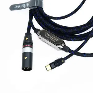 60ft USB c to AES Cable Male Type-c to Digital 110 Ohm Interface XLR Male Adapter EBU Wire for dac amp Sound Preamp Amplifier with Phone dsd128 192K 60ft USB c to AES Cable Male Type-c to Digital 110 Ohm Interface XLR Male Adapter EBU Wire for dac amp Sound Preamp Amplifier with Phone dsd128 192K