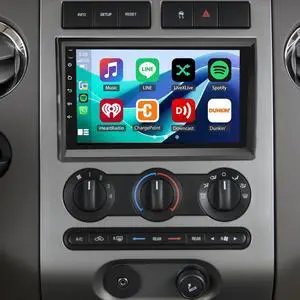 Android Car Radio for Ford F150/F250/F350 2004-2014 with Wireless Apple Carplay Android Auto, 7 Inch Touch Screen for F150 Stereo Upgrade, GPS Navigation, WiFi, Bluetooth 5.0, FM, SWC, Mic, Backup Cam Android Car Radio for Ford F150/F250/F350 2004-2014 with Wireless Apple Carplay Android Auto, 7 Inch Touch Screen for F150 Stereo Upgrade, GPS Navigation, WiFi, Bluetooth 5.0, FM, SWC, Mic, Backup Cam