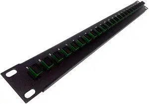 24 Port SC Fiber Patch Panel APC Singlemode (Green Couplers) (Loaded 1u) 19" 24 Port SC Fiber Patch Panel APC Singlemode (Green Couplers) (Loaded 1u) 19"
