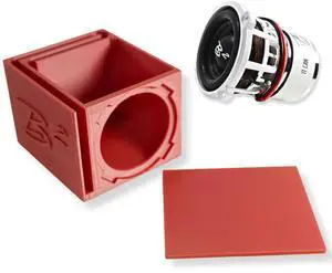 Single Ported Subwoofer Box Enclosure w/1x Rampage RC2 2" Subwoofer (Red) Single Ported Subwoofer Box Enclosure w/1x Rampage RC2 2" Subwoofer (Red)