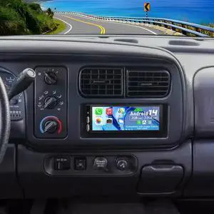 Android 14 Double Din Car Stereo Upgrade Radio for Dodge Dakota 1987-2000, 2G+32G 6.86" Touchscreen Wireless Carplay Android Auto GPS WiFi Bluetooth RDS DSP SWC Mirrorlink Mic Backup Camera Android 14 Double Din Car Stereo Upgrade Radio for Dodge Dakota 1987-2000, 2G+32G 6.86" Touchscreen Wireless Carplay Android Auto GPS WiFi Bluetooth RDS DSP SWC Mirrorlink Mic Backup Camera
