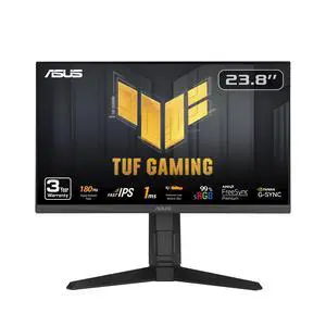 TUF Gaming 24 (23.8 viewable) 1080P Monitor (VG249QL3A) - Full HD, 180Hz, 1ms, Fast IPS, ELMB, FreeSync Premium, G-SYNC Compatible, Speakers, DisplayPort, Height Adjustable TUF Gaming 24 (23.8 viewable) 1080P Monitor (VG249QL3A) - Full HD, 180Hz, 1ms, Fast IPS, ELMB, FreeSync Premium, G-SYNC Compatible, Speakers, DisplayPort, Height Adjustable