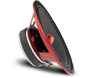 PRO-X10BM Loudspeaker - 10", Midrange, Red Aluminum Bullet, 600W Max, 300W RMS, 8 Ohms - Premium Quality Audio Door Speakers for Car or Truck Stereo Sound System (1 Speaker) PRO-X10BM Loudspeaker - 10", Midrange, Red Aluminum Bullet, 600W Max, 300W RMS, 8 Ohms - Premium Quality Audio Door Speakers for Car or Truck Stereo Sound System (1 Speaker)