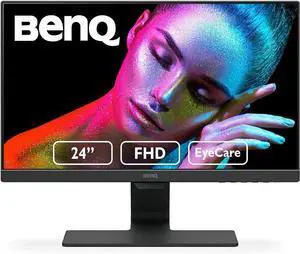 GW2480 Computer Monitor 24" FHD 1920x1080p | IPS | Eye-Care Tech | Low Blue Light | Anti-Glare | Adaptive Brightness | Tilt Screen | Built-in Speakers | DisplayPort | HDMI | VGA,Black GW2480 Computer Monitor 24" FHD 1920x1080p | IPS | Eye-Care Tech | Low Blue Light | Anti-Glare | Adaptive Brightness | Tilt Screen | Built-in Speakers | DisplayPort | HDMI | VGA,Black