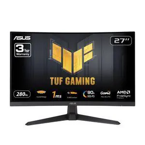 TUF Gaming 27 1080P Curved Monitor (VG27VQM1B) Full HD, 1500R, 280Hz, 1ms, Extreme Low Motion Blur, FreeSync Premium, Shadow Boost, Eye Care, 90% DCI-P3, DisplayWidget Center TUF Gaming 27 1080P Curved Monitor (VG27VQM1B) Full HD, 1500R, 280Hz, 1ms, Extreme Low Motion Blur, FreeSync Premium, Shadow Boost, Eye Care, 90% DCI-P3, DisplayWidget Center