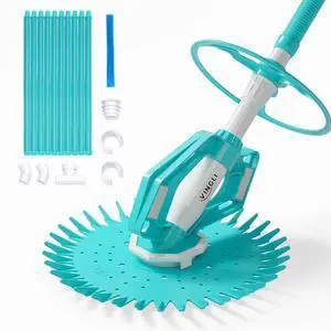 Pool Vacuum Cleaner Automatic Sweeper Swimming Pool Creepy Crawler Vacuum with 33FT Hoses (Shining Blue) Pool Vacuum Cleaner Automatic Sweeper Swimming Pool Creepy Crawler Vacuum with 33FT Hoses (Shining Blue)