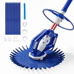 Pool Vacuum Cleaner Automatic Sweeper Swimming Pool Creepy Crawler Vacuum with 33FT Hoses (Blue Star) Pool Vacuum Cleaner Automatic Sweeper Swimming Pool Creepy Crawler Vacuum with 33FT Hoses (Blue Star)