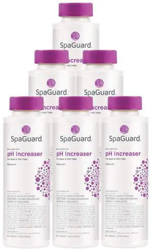 pH Increaser, 18 oz, Pack of 6, pH Raiser for Spas & Hot Tubs, Protects Equipment from Corrosion, Balances Water pH Increaser, 18 oz, Pack of 6, pH Raiser for Spas & Hot Tubs, Protects Equipment from Corrosion, Balances Water