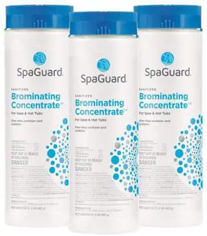 Brominating Concentrate for Spas & Hot Tubs, 2 lb, Pack of 3, One-Step Sanitizer & Oxidizer, pH Neutral, Easy to Use, Fast-Dissolving Brominating Granules Brominating Concentrate for Spas & Hot Tubs, 2 lb, Pack of 3, One-Step Sanitizer & Oxidizer, pH Neutral, Easy to Use, Fast-Dissolving Brominating Granules