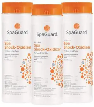Spa Shock Oxidizer for Spas & Hot Tubs, 35 oz, Pack of 3, Non-Chlorine Oxidizer, Easy to Use, Quick-Dissolving Shock Treatment Spa Shock Oxidizer for Spas & Hot Tubs, 35 oz, Pack of 3, Non-Chlorine Oxidizer, Easy to Use, Quick-Dissolving Shock Treatment