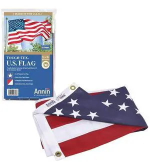 (2730) Tough-Tex American Flag, Made in USA, 5 x 8 Feet, Polyester (2730) Tough-Tex American Flag, Made in USA, 5 x 8 Feet, Polyester