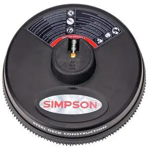 Cleaning 80165 Universal 15" Steel Pressure Washer Surface Cleaner for Cold Water Machines, 1/4" Quick Connection, Recommended Min 2200 PSI up to Max of 3700 PSI, Black Cleaning 80165 Universal 15" Steel Pressure Washer Surface Cleaner for Cold Water Machines, 1/4" Quick Connection, Recommended Min 2200 PSI up to Max of 3700 PSI, Black