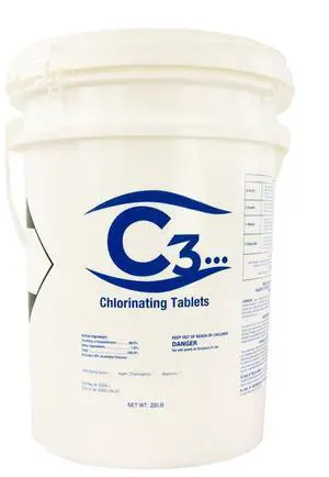 3" Stabilized Chlorine Tablets for Swimming Pools | Easy to Use | for Above Ground or Inground Pool | Individually Wrapped Chlorinating Tabs | Slow Dissolving | 20 lbs 3" Stabilized Chlorine Tablets for Swimming Pools | Easy to Use | for Above Ground or Inground Pool | Individually Wrapped Chlorinating Tabs | Slow Dissolving | 20 lbs