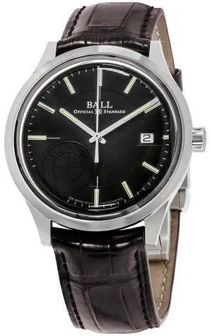 BALL for BMW Classic Automatic COSC Stainless Steel Black Dial Brown Leather Strap Date Mens Watch NM3010D-LCFJ-BK BALL for BMW Classic Automatic COSC Stainless Steel Black Dial Brown Leather Strap Date Mens Watch NM3010D-LCFJ-BK