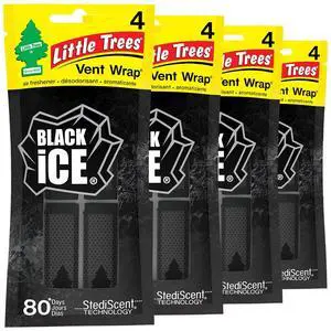 Car Air Freshener | Vent Wrap Provides Long Lasting Scent, Invisibly Fresh | 16 Air Fresheners | Black Ice Car Air Freshener | Vent Wrap Provides Long Lasting Scent, Invisibly Fresh | 16 Air Fresheners | Black Ice