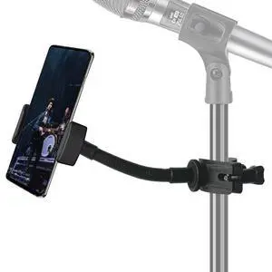 Mic Stand Phone Holder, Flexible Phone Holder for Microphone Stand, Adjustable iPhone Mic Stand Holders, Music Stands Phone Holders for iPhone 14 13 12 MAX Pro Samsung Galaxy All Smartphones Mic Stand Phone Holder, Flexible Phone Holder for Microphone Stand, Adjustable iPhone Mic Stand Holders, Music Stands Phone Holders for iPhone 14 13 12 MAX Pro Samsung Galaxy All Smartphones