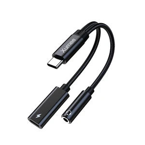 USB Type C to 3.5mm Headphone and Charger Adapter,2-in-1 USB C to Aux Audio Jack Hi-Res DAC and Fast Charging Dongle Cable Cord Compatible with iPhone 16/15 Pro Max, Galaxy S25 S24 (Black) USB Type C to 3.5mm Headphone and Charger Adapter,2-in-1 USB C to Aux Audio Jack Hi-Res DAC and Fast Charging Dongle Cable Cord Compatible with iPhone 16/15 Pro Max, Galaxy S25 S24 (Black)