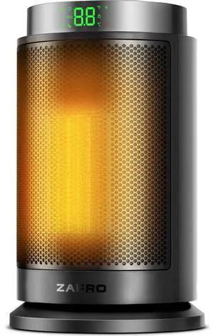 Space Heater, Ultra Quiet Portable Electric Heaters for Indoor Use with Thermostat, 1500W Large PTC Ceramic Fast & Wide-Angle Heat, Digital Display, 8 Safety, 5 Modes, 24H Timer for Office Home Space Heater, Ultra Quiet Portable Electric Heaters for Indoor Use with Thermostat, 1500W Large PTC Ceramic Fast & Wide-Angle Heat, Digital Display, 8 Safety, 5 Modes, 24H Timer for Office Home