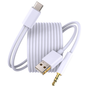 Cavo Audio 2 In 1 Lightning/USB-C A 3.5mm – Certificato MFI Per IPhone E Android Con Nylon Intrecciato