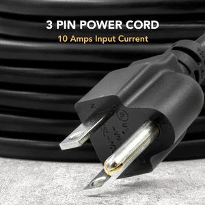 UL Approved 10ft Universal Power Cord (2 Pack) - IEC C13 to NEMA 5-15P Computer Monitor Cable for IT Departments, Data Centers & Bulk Purchasing - 18AWG 10A 125V UL Approved 10ft Universal Power Cord (2 Pack) - IEC C13 to NEMA 5-15P Computer Monitor Cable for IT Departments, Data Centers & Bulk Purchasing - 18AWG 10A 125V