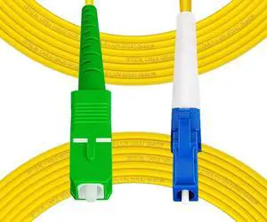 1m(3ft) OS2 LC/UPC to SC/APC Fiber Patch Cable, Single Mode, Simplex, Length Option: 0.5M(1.6ft)-50m(164ft) 9/125µm 2.0mm Diameter Fiber Optic Cable, OS1/OS2 Compatible 1m(3ft) OS2 LC/UPC to SC/APC Fiber Patch Cable, Single Mode, Simplex, Length Option: 0.5M(1.6ft)-50m(164ft) 9/125µm 2.0mm Diameter Fiber Optic Cable, OS1/OS2 Compatible