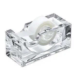 Tanya - Acrylic Tape Dispenser (1-Pack), Plastic Label Roll Holder, Clear Sticker Organizer, Perfect Office Desktop Storage Solution for Tapes, Labels, Stickers, and More Tanya - Acrylic Tape Dispenser (1-Pack), Plastic Label Roll Holder, Clear Sticker Organizer, Perfect Office Desktop Storage Solution for Tapes, Labels, Stickers, and More