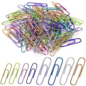 Paper Clips, 200pcs Jumbo and Medium Colored Clip | PaperClips Assorted Colors Sizes2 & 1.3 inch, Paper Clips for Paperwork Office School and Personal Use Paper Clips, 200pcs Jumbo and Medium Colored Clip | PaperClips Assorted Colors Sizes2 & 1.3 inch, Paper Clips for Paperwork Office School and Personal Use