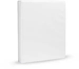 3-Ring Binder, 1-Inch, Customizable, with Pockets for Organization, White, 1-Pack 3-Ring Binder, 1-Inch, Customizable, with Pockets for Organization, White, 1-Pack