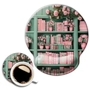 Ergo Comfort Gel Wrist Rest Mouse Pad-Ergonomic Office Mousepad with Wrist Support-Non-Slip, Design Desk Accessories Mat for Home&Game Decor Book Floral Ergo Comfort Gel Wrist Rest Mouse Pad-Ergonomic Office Mousepad with Wrist Support-Non-Slip, Design Desk Accessories Mat for Home&Game Decor Book Floral