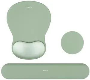 Wrist Rest Support for Mouse Pad&Keyboard Set, Green Wrist Rest Support for Mouse Pad&Keyboard Set, Green