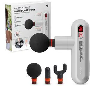 Powerboost Move - Mini Percussion Massage Gun| 4 Attachments, 4 Speeds, FSA Eligible| Full Body Back & Shoulder Massager| Deep Tissue Muscle Recovery| Portable Pain Relief Massage Tool Powerboost Move - Mini Percussion Massage Gun| 4 Attachments, 4 Speeds, FSA Eligible| Full Body Back & Shoulder Massager| Deep Tissue Muscle Recovery| Portable Pain Relief Massage Tool