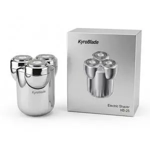 Mini 3-Head Rotary Shaver, Pocket Travel Razor, Wet/Dry, Silver Mini 3-Head Rotary Shaver, Pocket Travel Razor, Wet/Dry, Silver