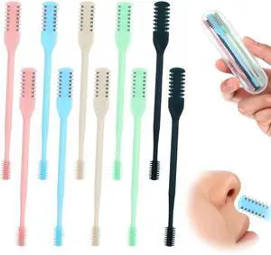 10-Pack Nose Hair Trimmer for Men,2-in-1 Nasal Hair Cutter Sticks Double Sided Nose KnifePortable 360° Rotating Manual Nose Hair Cutter for Women and Men 10-Pack Nose Hair Trimmer for Men,2-in-1 Nasal Hair Cutter Sticks Double Sided Nose KnifePortable 360° Rotating Manual Nose Hair Cutter for Women and Men
