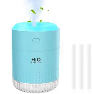 Portable Mini Humidifier, 500ML USB Personal Cool Mist Humidifiers for Bedroom Office Travel Desk, Whisper Quiet 20dB with 2 Mist Modes & Auto Shut-Off, Small Desktop HumidifierWSQ02 Blue Portable Mini Humidifier, 500ML USB Personal Cool Mist Humidifiers for Bedroom Office Travel Desk, Whisper Quiet 20dB with 2 Mist Modes & Auto Shut-Off, Small Desktop HumidifierWSQ02 Blue