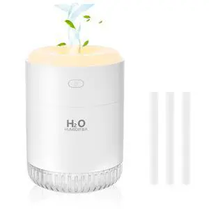 Portable Mini Humidifier, Auto Shut-Off, 2 Mist Modes, Quite, Small Humidifiers for Bedroom Travel Office Desk Plants(White) Portable Mini Humidifier, Auto Shut-Off, 2 Mist Modes, Quite, Small Humidifiers for Bedroom Travel Office Desk Plants(White)