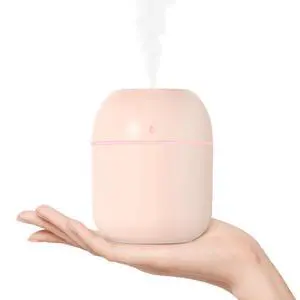 Portable Small Humidifier, USB Personal Desktop Humidifier for Car, Office Room, Bedroom, Auto Shut-Off, 2 Mist Modes, Super Quiet, 220ml, Pink Portable Small Humidifier, USB Personal Desktop Humidifier for Car, Office Room, Bedroom, Auto Shut-Off, 2 Mist Modes, Super Quiet, 220ml, Pink
