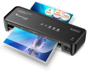 9 Inch Thermal Laminator, Jam-Free Personal Laminating Machine 3-min fast preheat, 270mm/min, fits Letter/photo/ID cards, lightweight 2.02 lbs, quiet for teacher office home and classroom 9 Inch Thermal Laminator, Jam-Free Personal Laminating Machine 3-min fast preheat, 270mm/min, fits Letter/photo/ID cards, lightweight 2.02 lbs, quiet for teacher office home and classroom