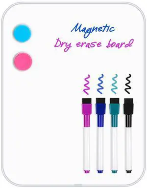 Small Dry Erase White Board, 8.5 x 11 Inches Mini Whiteboard, Magnetic Board for Wall, Fridge, Locker, Kids, Students, Sliver Small Dry Erase White Board, 8.5 x 11 Inches Mini Whiteboard, Magnetic Board for Wall, Fridge, Locker, Kids, Students, Sliver