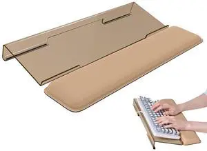 Computer Keyboard Stand for Desktop, Keyboard Riser Wrist Rest Holder for Easy Typing, Office Desk, Home, School Accessories(Coffee) Computer Keyboard Stand for Desktop, Keyboard Riser Wrist Rest Holder for Easy Typing, Office Desk, Home, School Accessories(Coffee)