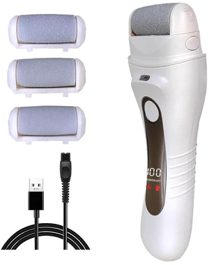Electric Callus Remover for feet - FSA Eligible - Portable Rechargeable Electric Foot Files with 3 Heads - Pedicure Kit for Dry Dead Hard Cracked Skin Electric Callus Remover for feet - FSA Eligible - Portable Rechargeable Electric Foot Files with 3 Heads - Pedicure Kit for Dry Dead Hard Cracked Skin