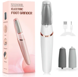 Electric Callus Remover for Feet, ZABOUL Electric Foot Filer Rechargeable Pedicure Tools Foot Grinder Smooth Pedicure Wand Feet Care for Removes Dry Hard & Dead Skin Ideal Gift - White Electric Callus Remover for Feet, ZABOUL Electric Foot Filer Rechargeable Pedicure Tools Foot Grinder Smooth Pedicure Wand Feet Care for Removes Dry Hard & Dead Skin Ideal Gift - White