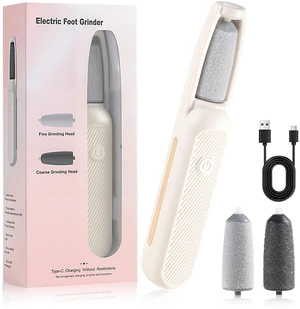 Electric Callus Remover for Feet, Rechargeable Foot File for Dead Skin, Waterproof Pedicure Tool for Cracked Heels, Comes with 2 Interchangeable Roller Heads (Coarse & Fine) Electric Callus Remover for Feet, Rechargeable Foot File for Dead Skin, Waterproof Pedicure Tool for Cracked Heels, Comes with 2 Interchangeable Roller Heads (Coarse & Fine)